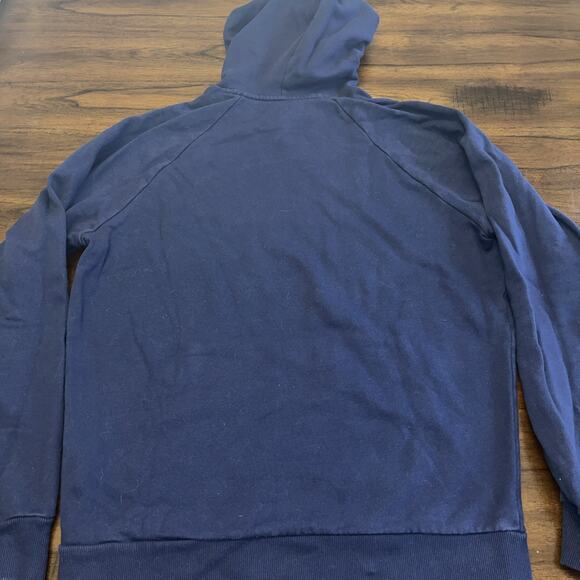 Under Armour UA Navy Blue Rival Comfort Pullover Hoodie Sweatshirt Mens Sz M - Picture 9 of 9